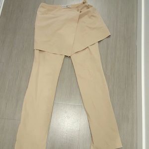 Beige Issey Miyake skirt pants